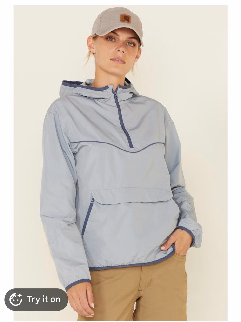 Wrangler Light Blue All-Terrain Jacket with Red Logo